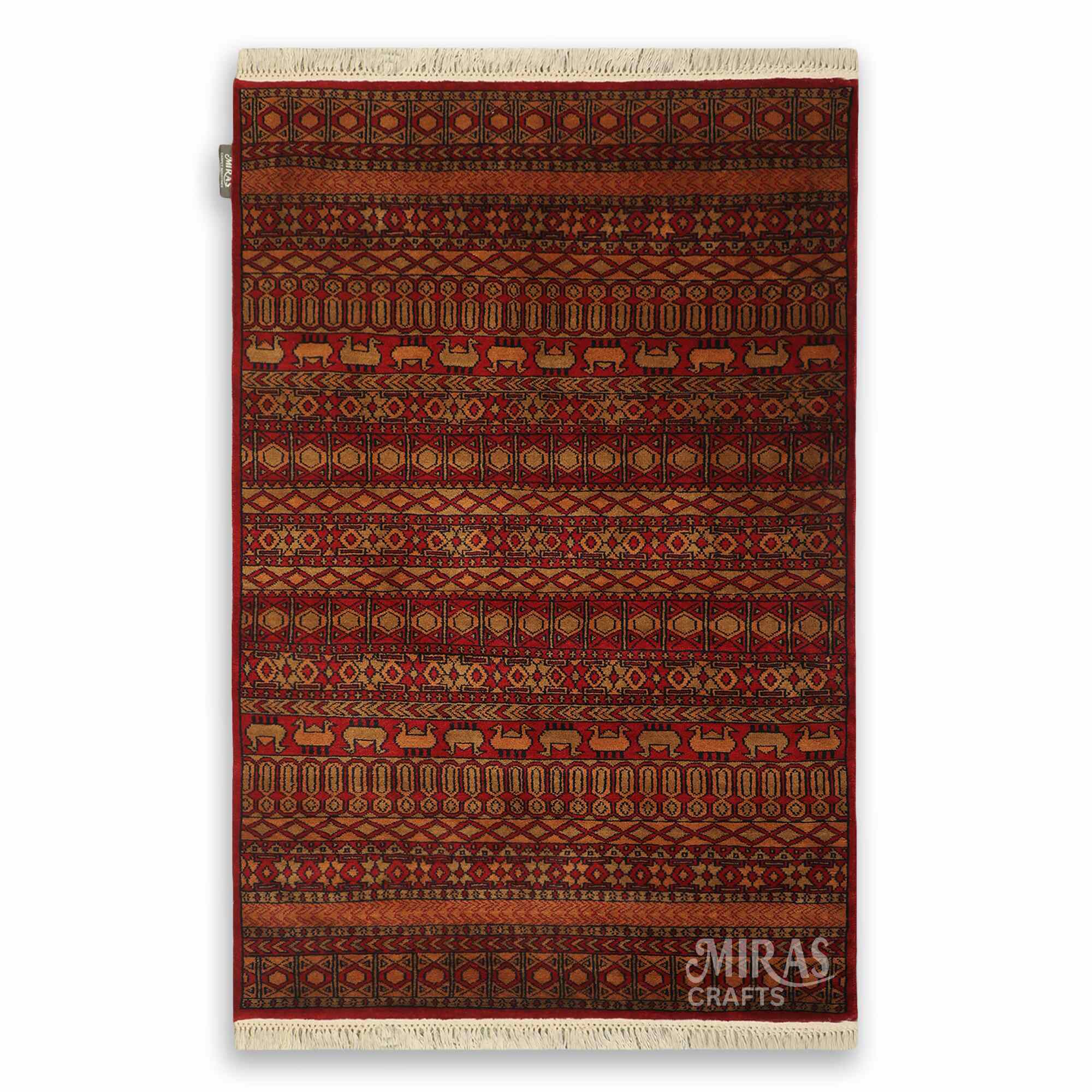 BatakDar Tribal Hand knotted Woolen Rug by kaiser – Miras Crafts